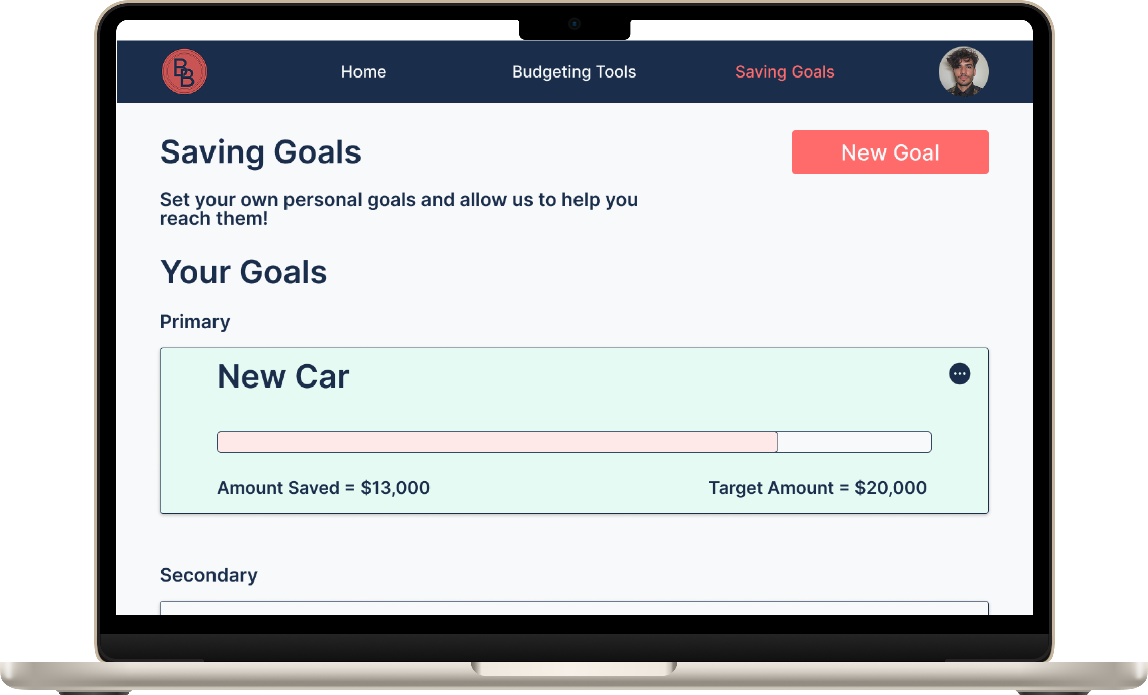 Desktop Saving Goals
