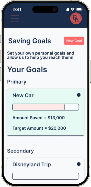 Mobile Saving Goals